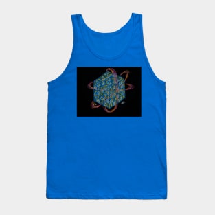 Quantum Sapphire Cube Tank Top